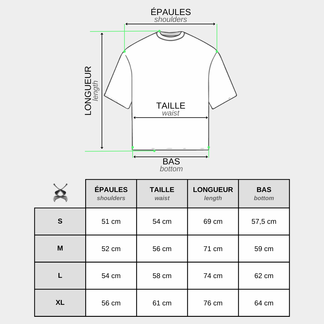 T-shirt noir en coton